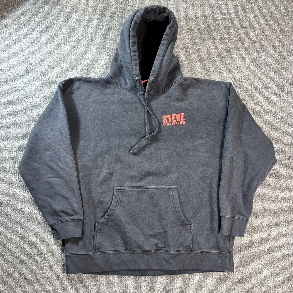 Full Send Hoodie Mens XL Pullover Fleece Sweatshirt‎ Graphic Steve Will Do It